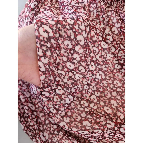 NWT Ted Baker Vallyy Draped Midi With Batwing Sleeve Dress Ted 2 / US 6 #1K411 - Picture 10 of 13